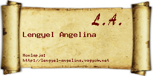 Lengyel Angelina névjegykártya